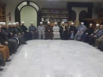 علماء حمص.يرفعون برقية شكر وولاء للسيد الرئيس  بشار الأسد. 