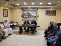 وزير الاوقاف يعقد اجتماع عمل في مديرية أوقاف حلب ويجتمع بكوادر المديرية